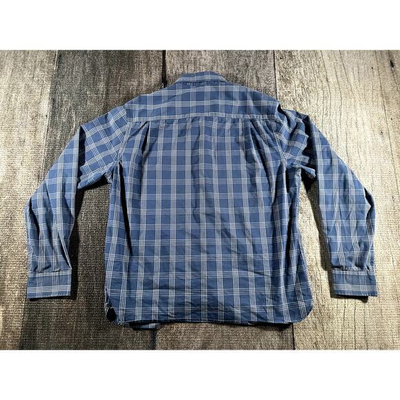 Van Heusen Never Tuck Slim Fit Shirt 16-16.5 Large Button Up Long Sleeve - Picture 4 of 6